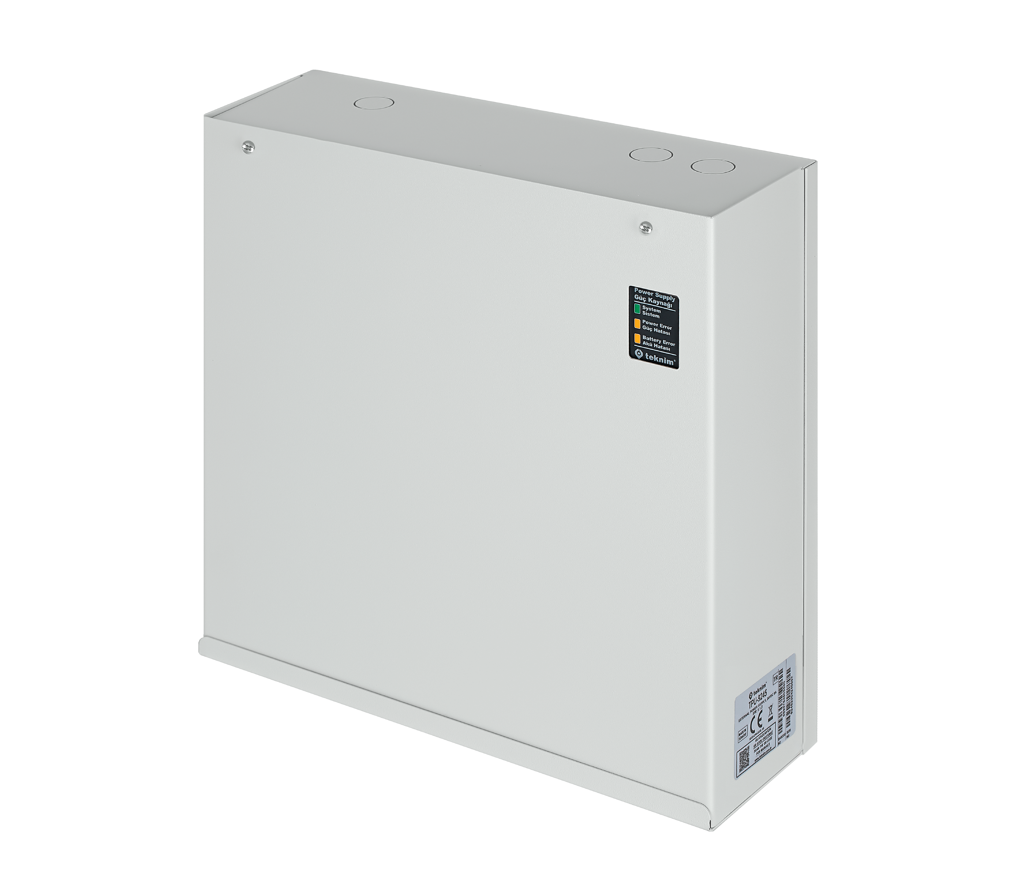 TEKNİM TPU-9245P HARİCİ GÜÇ KAYNAĞI 24 VOLT 5 AMPER EN-54, PLASTİK KASA, (AKÜ HARİÇ)